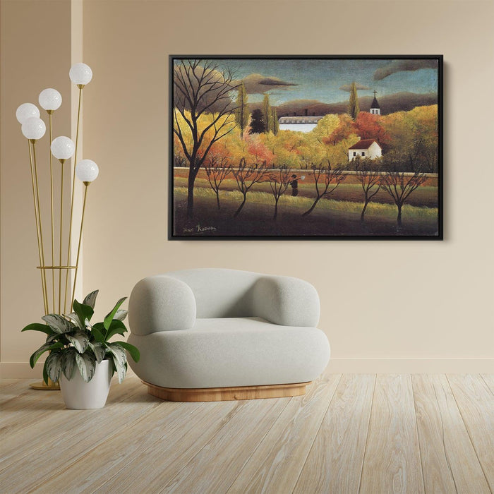 Landscape with Farmer by Henri Rousseau - Canvas Artwork