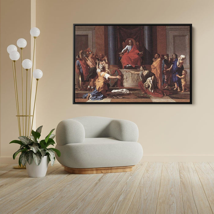 The Judgement of Solomon by Nicolas Poussin - Canvas Artwork