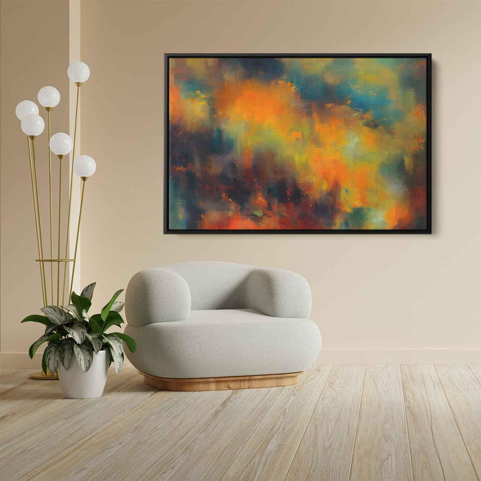 Orange Abstract Print #105 - Kanvah