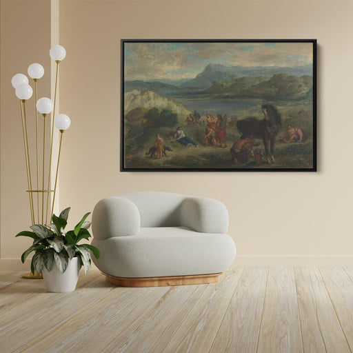 Ovid among the Scythians by Eugene Delacroix - Canvas Artwork