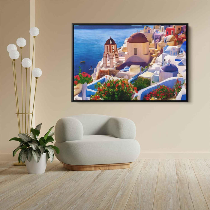 Impressionism Santorini #105 - Kanvah