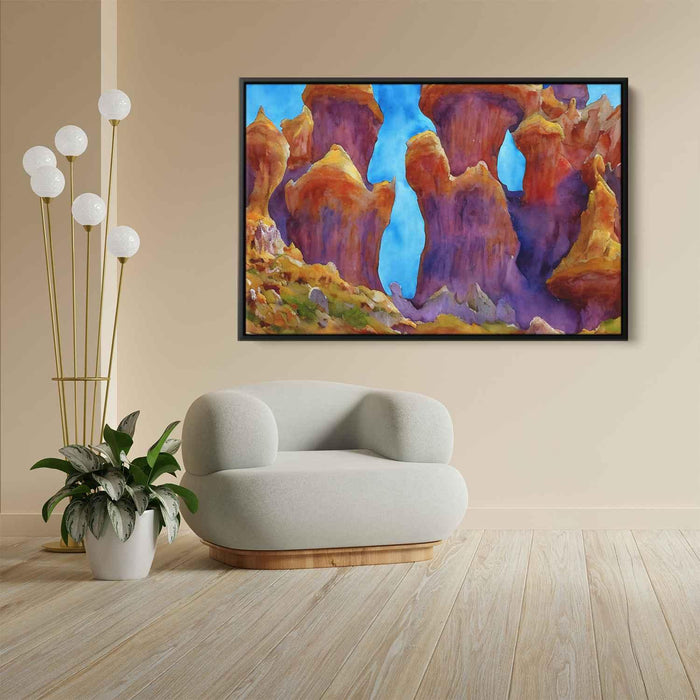 Watercolor Hoodoo formations #110 - Kanvah