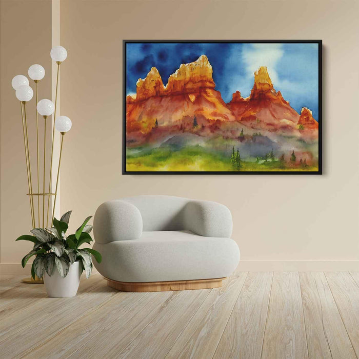 Watercolor Hoodoo formations #112 - Kanvah