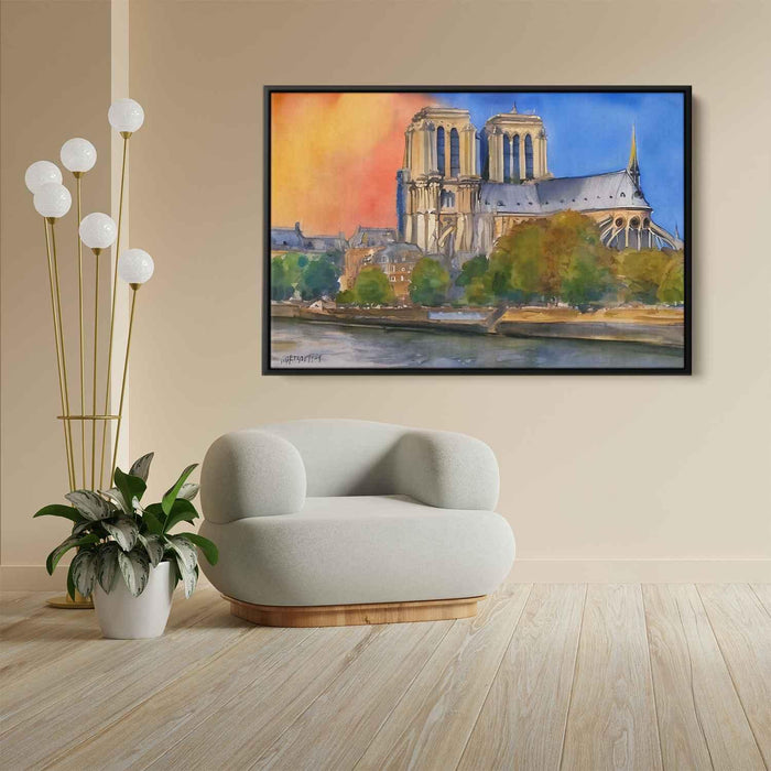 Watercolor Notre Dame Cathedral #123 - Kanvah