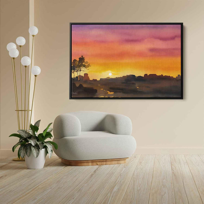 Watercolor Sunset #123 - Kanvah