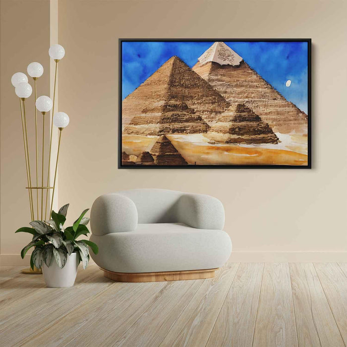 Watercolor Pyramids of Giza #110 - Kanvah