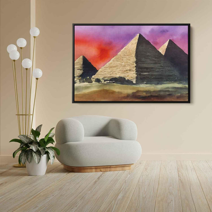 Watercolor Pyramids of Giza #115 - Kanvah
