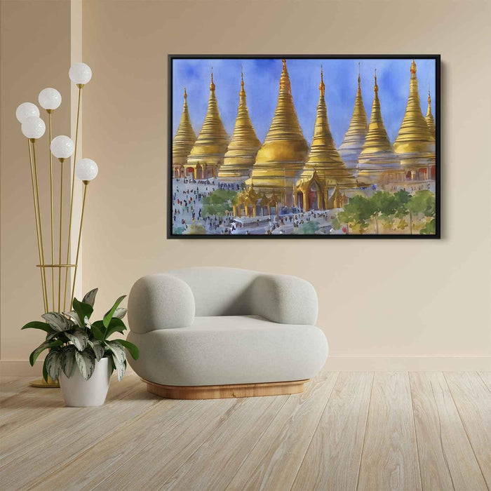 Watercolor Shwedagon Pagoda #106 - Kanvah