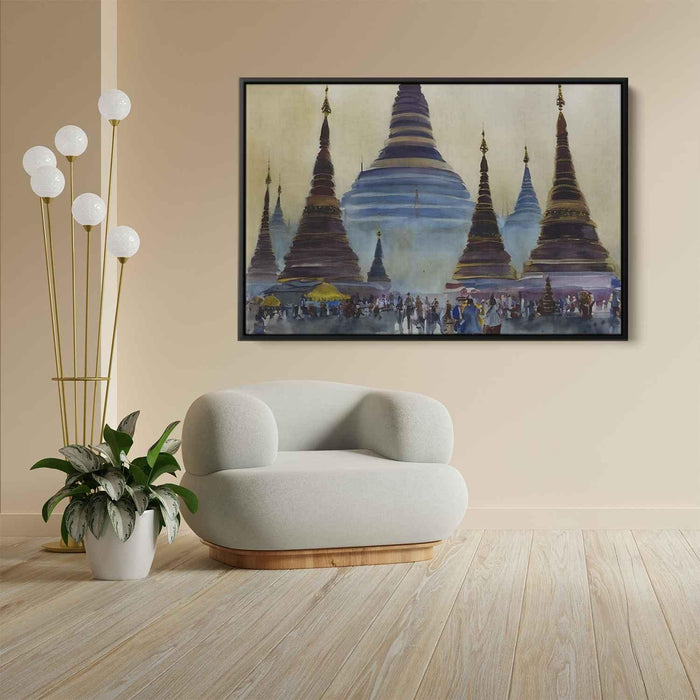 Watercolor Shwedagon Pagoda #110 - Kanvah