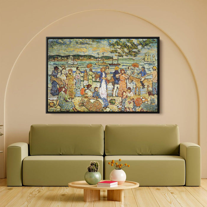 Along the Shore by Maurice Prendergast - Canvas Artwork