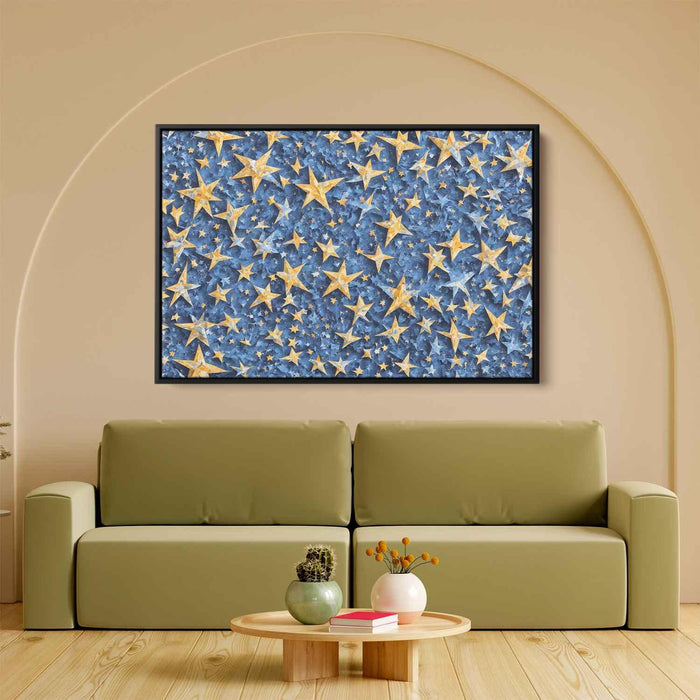 Blue Cubism Stars #108 - Kanvah
