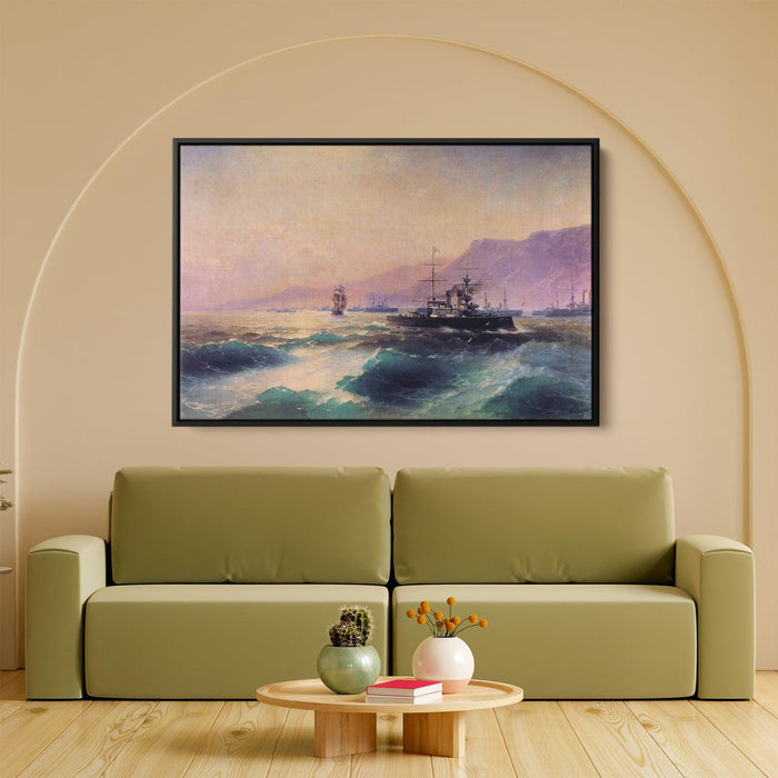 Gunboat off Crete by Ivan Aivazovsky - Canvas Artwork