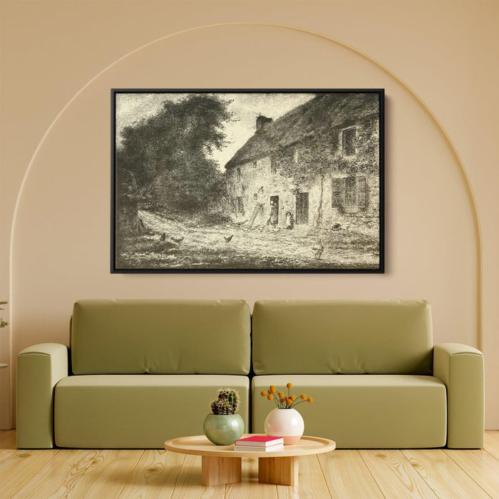 House birthplace Millet by Jean-Francois Millet - Canvas Artwork