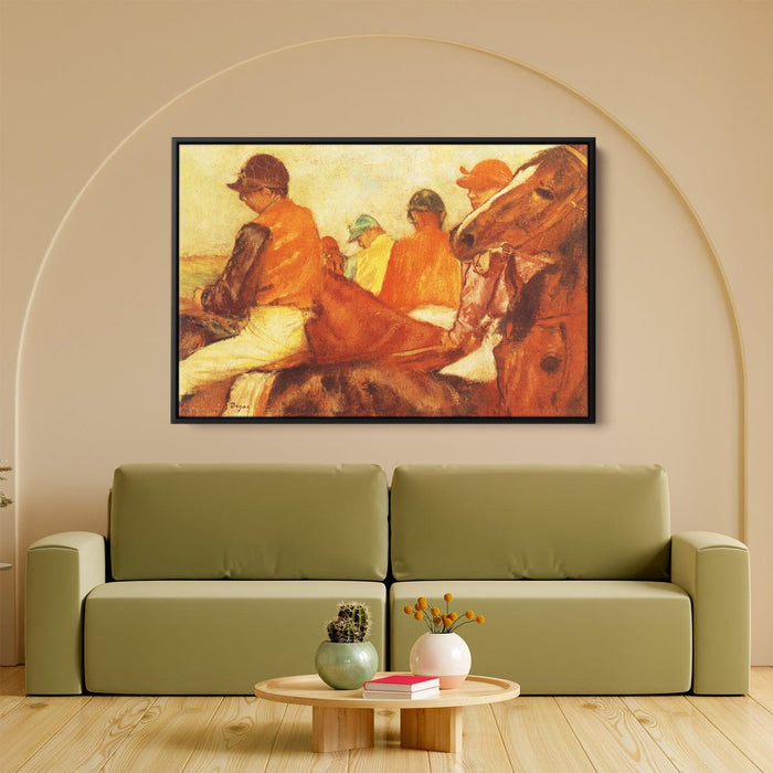 Jockeys by Edgar Degas - Canvas Artwork