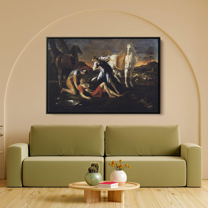 Tancred and Erminia by Nicolas Poussin - Canvas Artwork