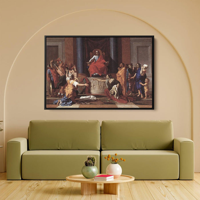 The Judgement of Solomon by Nicolas Poussin - Canvas Artwork