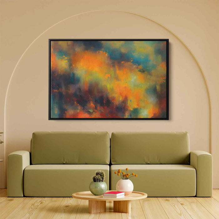 Orange Abstract Print #105 - Kanvah