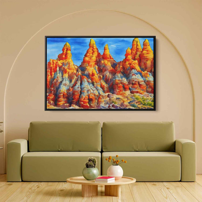 Watercolor Hoodoo formations #106 - Kanvah