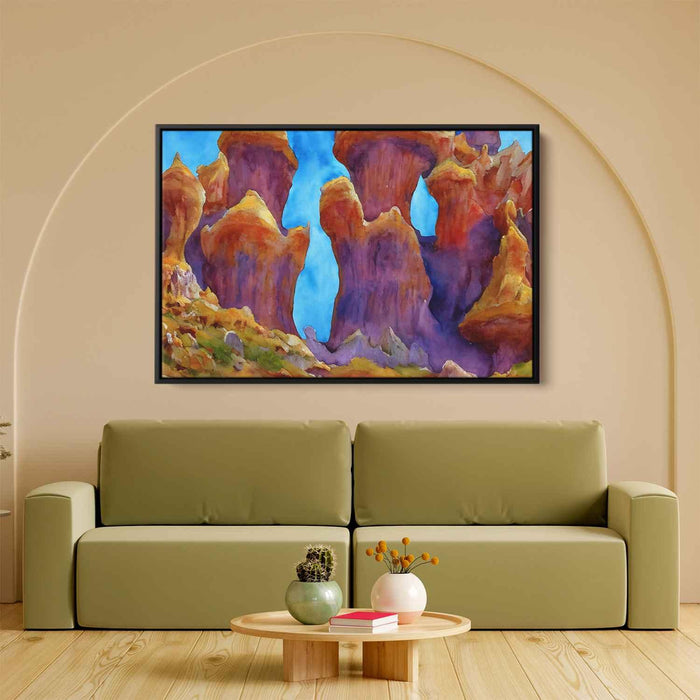 Watercolor Hoodoo formations #110 - Kanvah