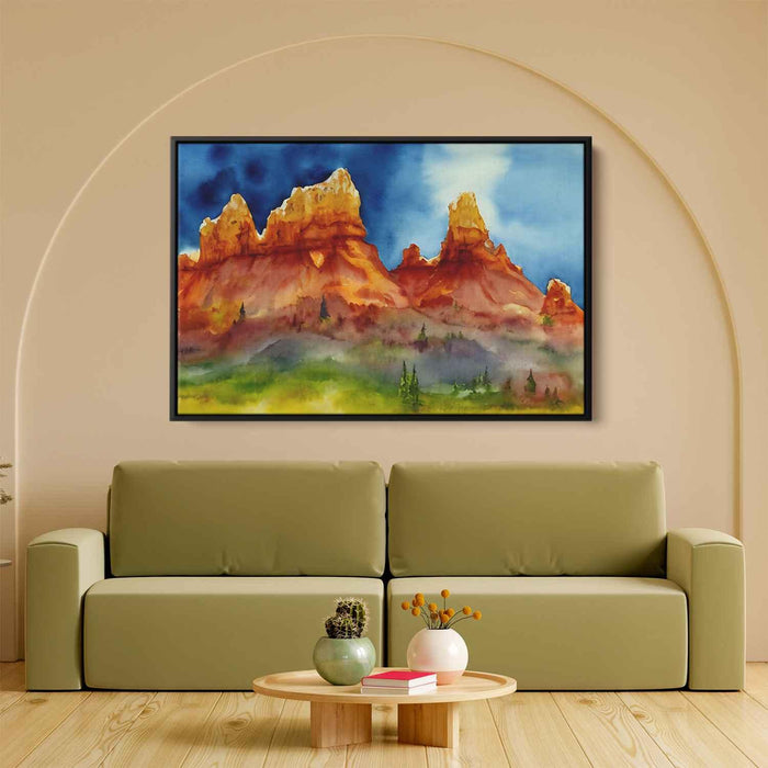 Watercolor Hoodoo formations #112 - Kanvah