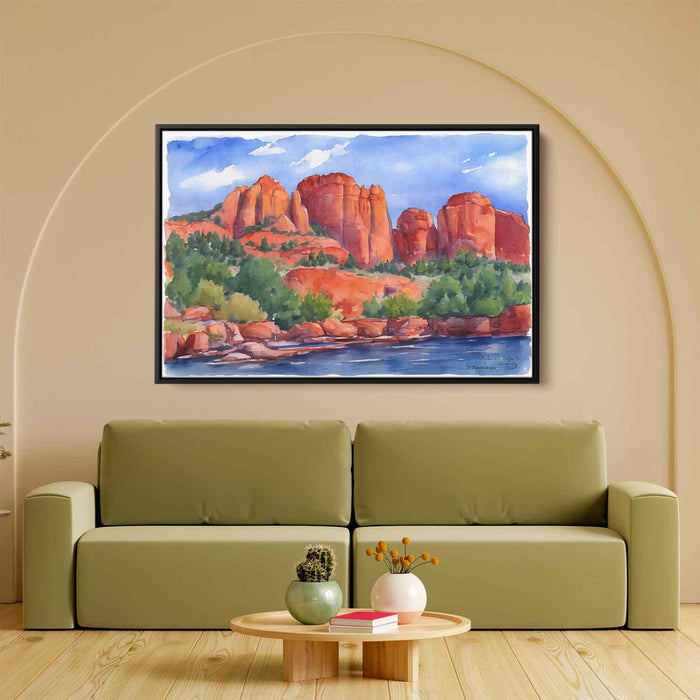 Watercolor Sedona Red Rocks #112 - Kanvah