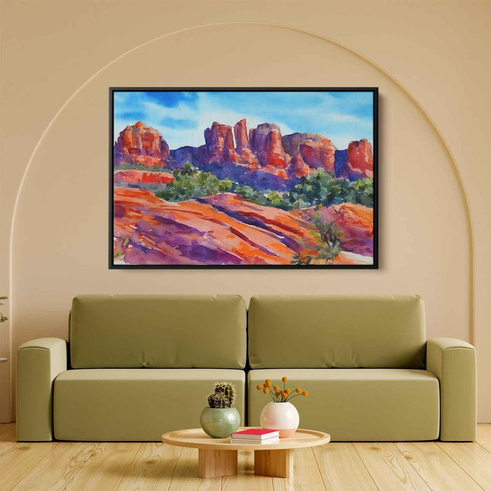 Watercolor Sedona Red Rocks #123 - Kanvah