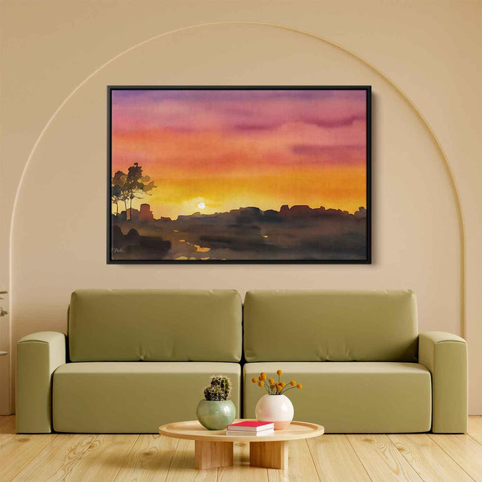 Watercolor Sunset #123 - Kanvah