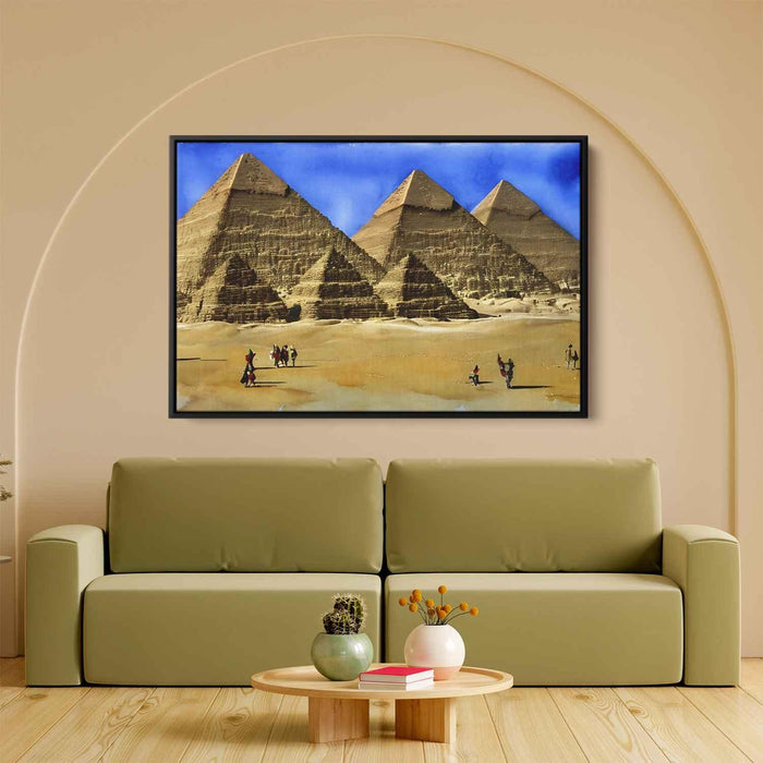 Watercolor Pyramids of Giza #108 - Kanvah