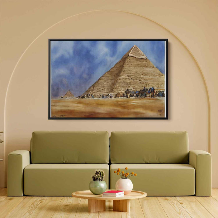 Watercolor Pyramids of Giza #112 - Kanvah