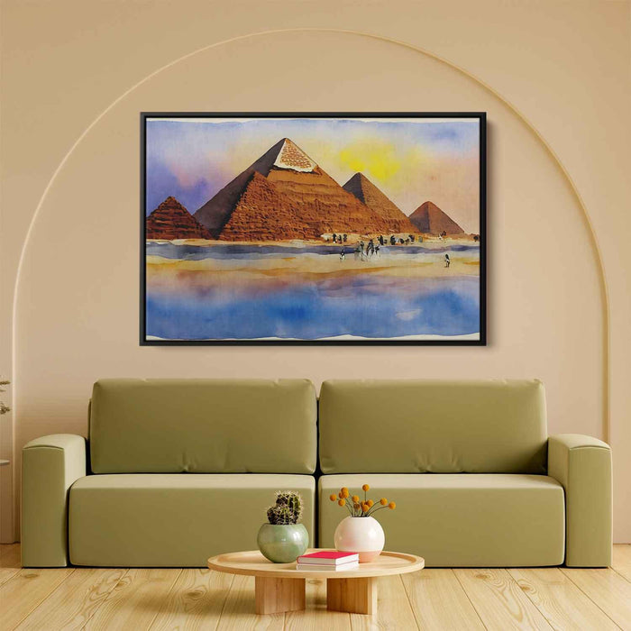 Watercolor Pyramids of Giza #123 - Kanvah