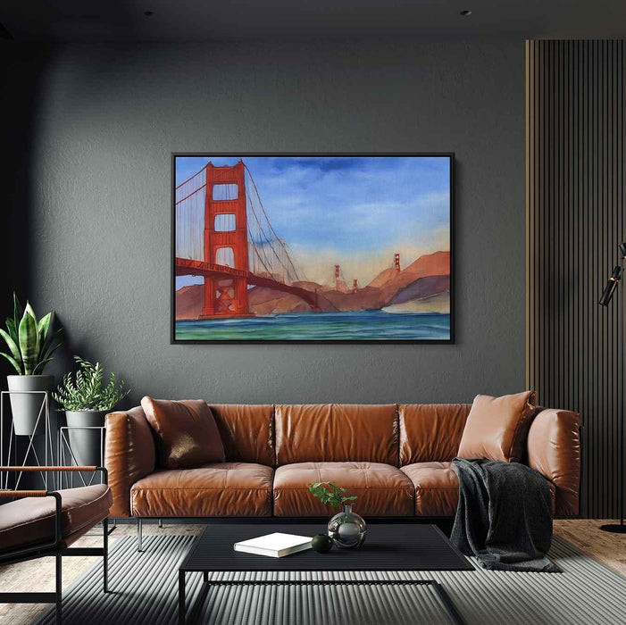 Watercolor Golden Gate Bridge #101 - Kanvah