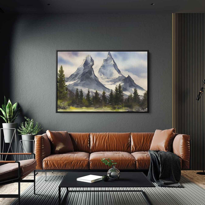 Watercolor Matterhorn #130 - Kanvah