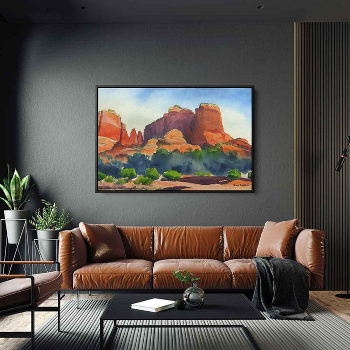 Watercolor Sedona Red Rocks #101 - Kanvah