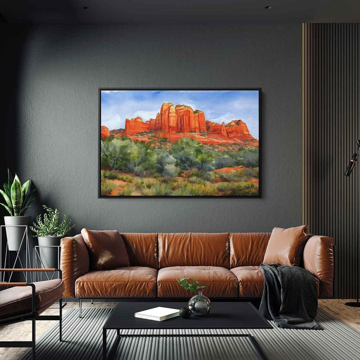 Watercolor Sedona Red Rocks #102 - Kanvah