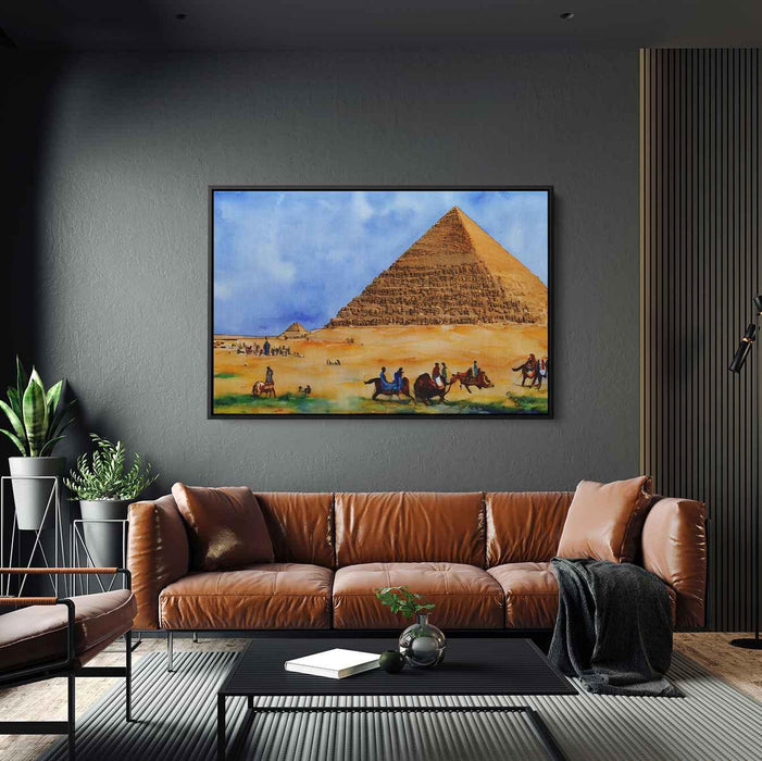 Watercolor Pyramids of Giza #101 - Kanvah