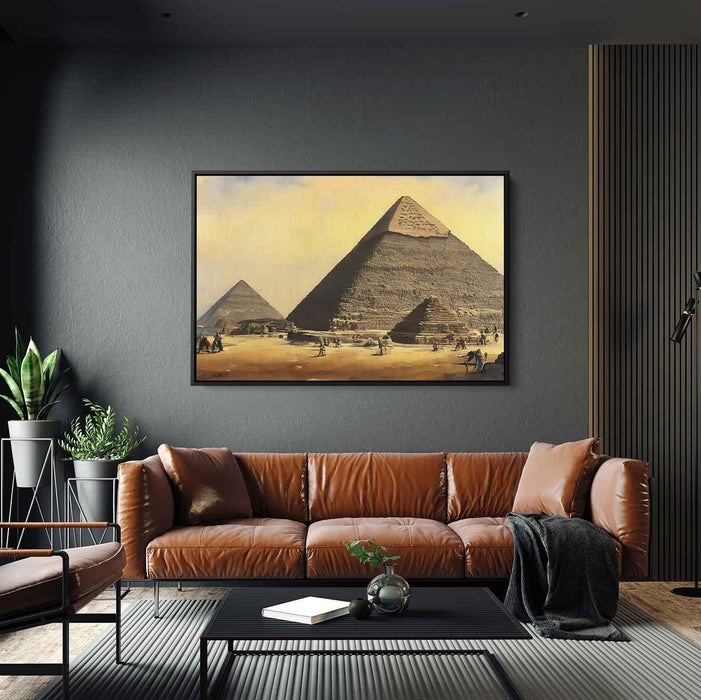 Watercolor Pyramids of Giza #121 - Kanvah