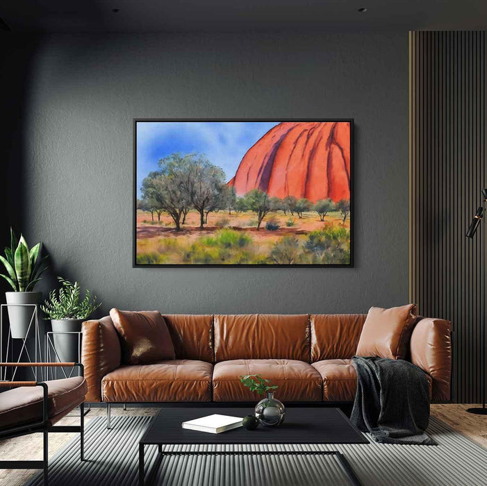 Watercolor Uluru #101 - Kanvah