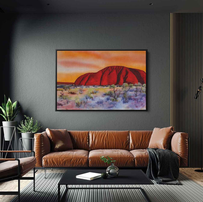 Watercolor Uluru #121 - Kanvah