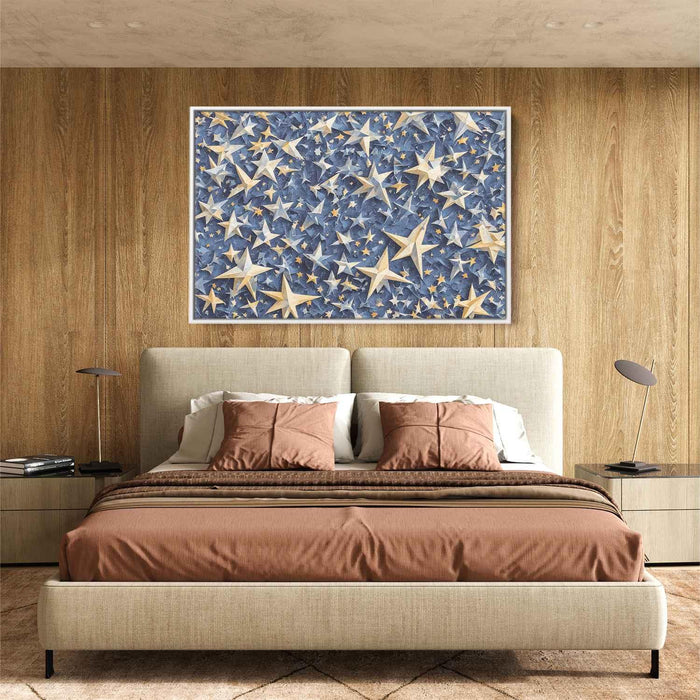 Blue Cubism Stars #105 - Kanvah