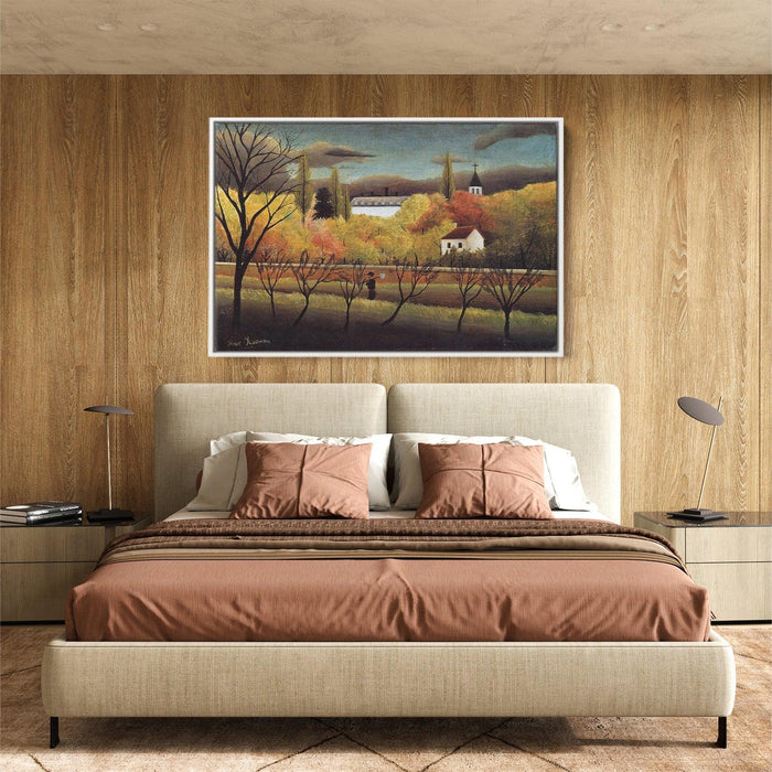 Landscape with Farmer by Henri Rousseau - Canvas Artwork