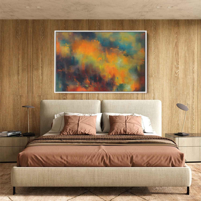 Orange Abstract Print #105 - Kanvah