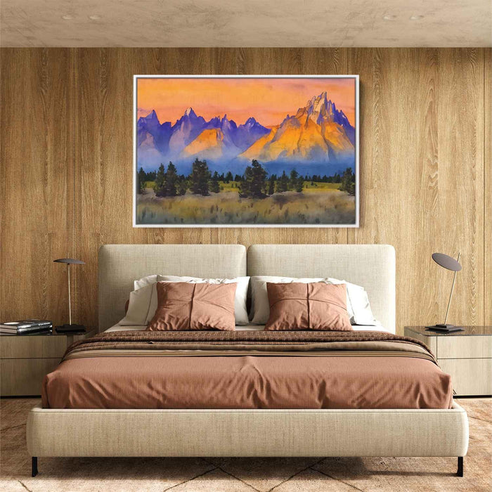 Watercolor Grand Tetons #112 - Kanvah