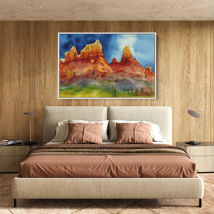 Watercolor Hoodoo formations #112 - Kanvah