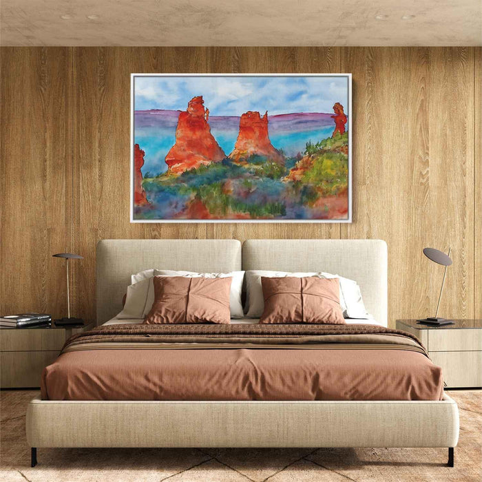 Watercolor Hoodoo formations #123 - Kanvah