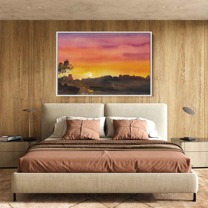 Watercolor Sunset #123 - Kanvah