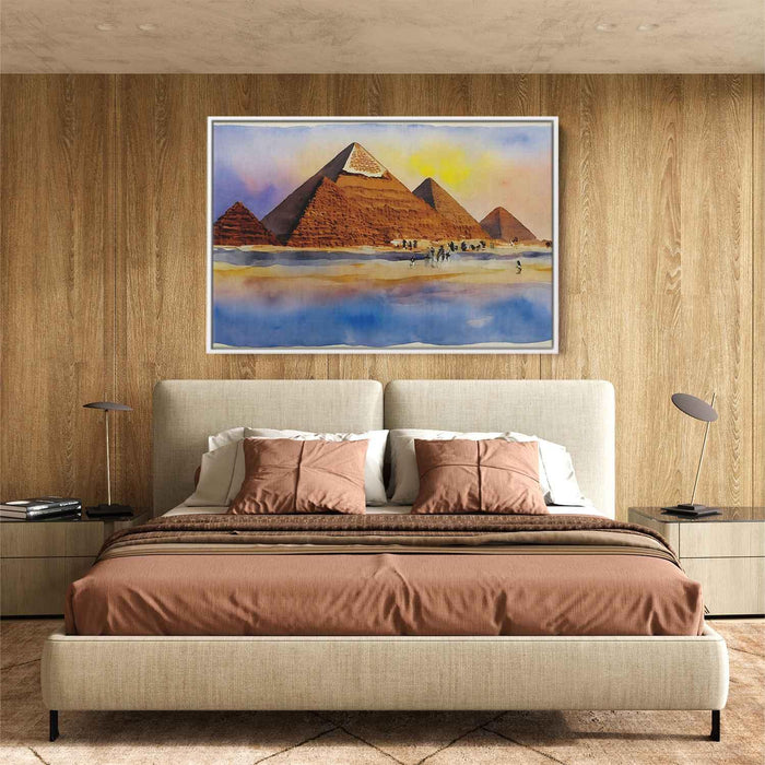 Watercolor Pyramids of Giza #123 - Kanvah