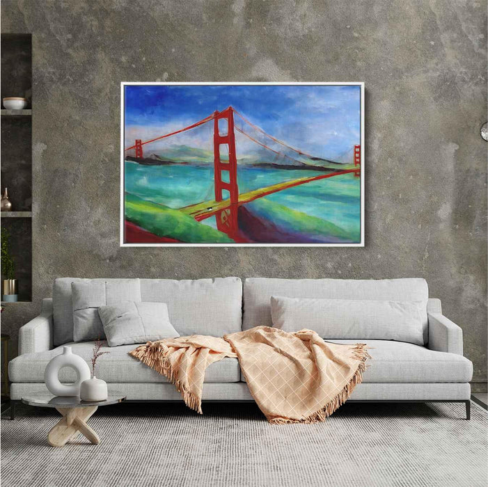 Abstract Golden Gate Bridge #130 - Kanvah