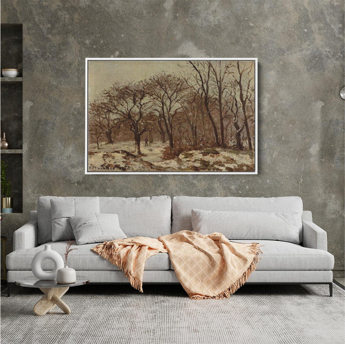 Chestnut Orchard in Winter by Camille Pissarro - Canvas Artwork