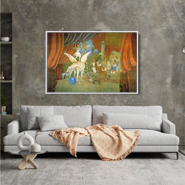 Curtain for the ballet Parade"" by Pablo Picasso - Canvas Artwork