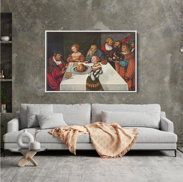 Feast of Herod by Lucas Cranach the Elder - Canvas Artwork